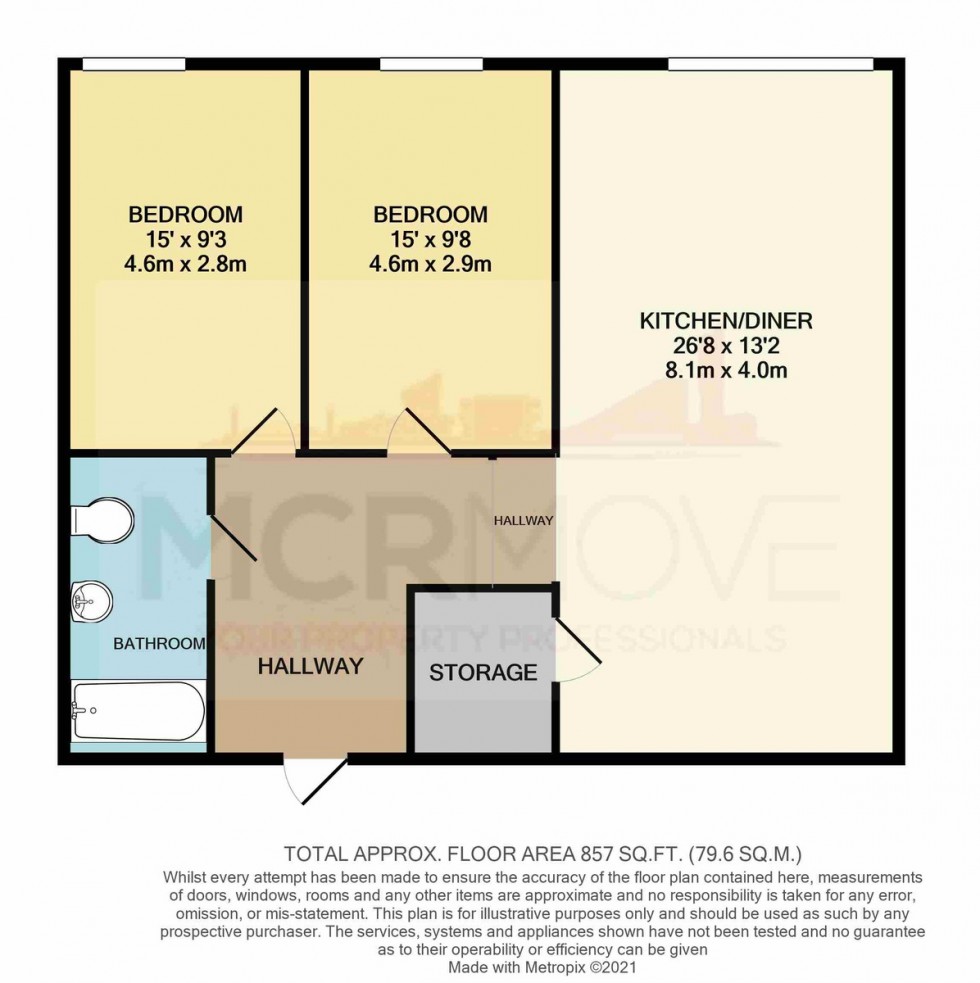 Floorplan for Worrall Street, Salford