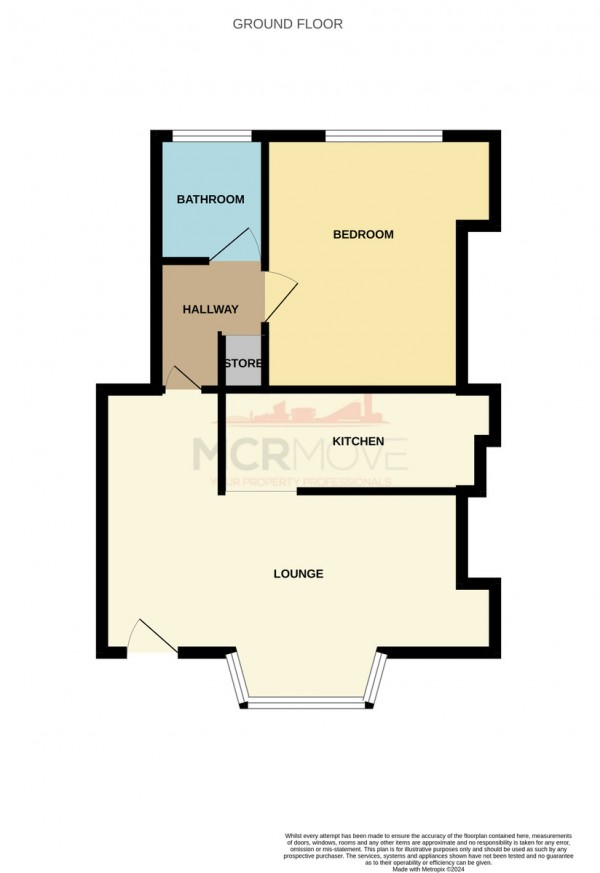 Floorplan for Hathersage Road, Manchester