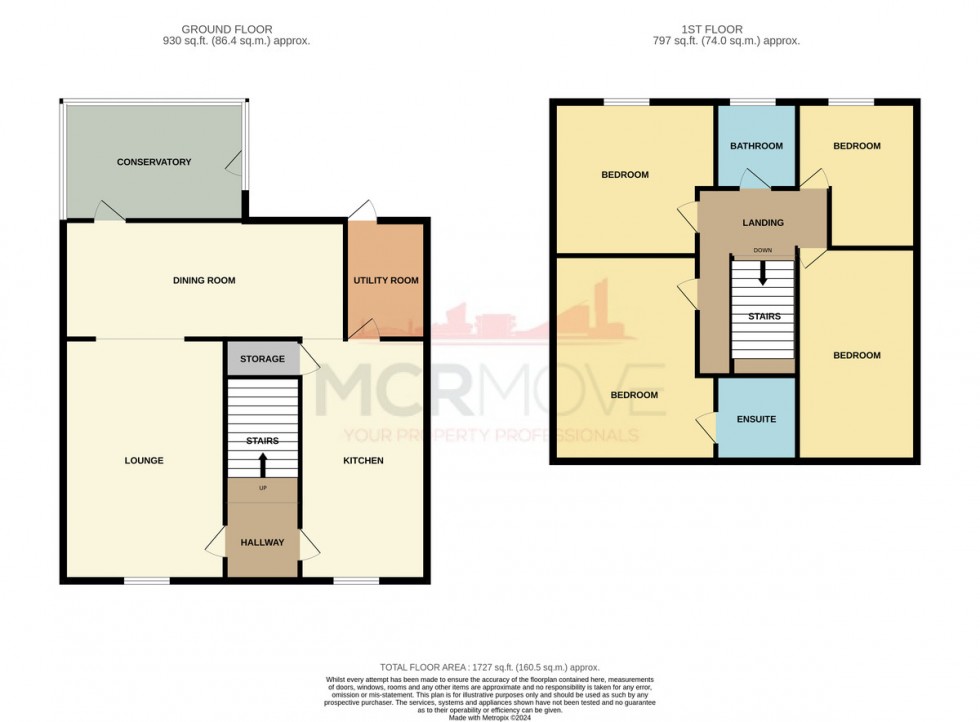 Floorplan for Carmarthen Close, Warrington